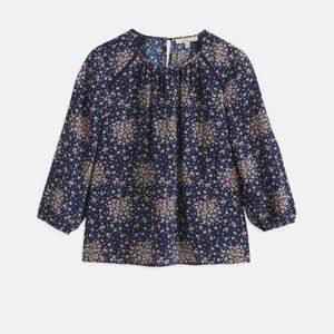 Les Serein Nessa Pleated 3/4 Sleeve Blouse